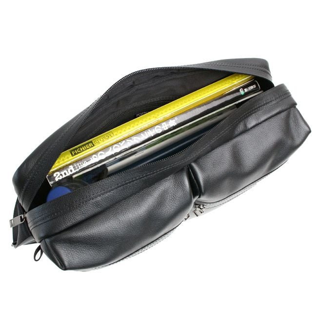 PORTER FIELD ショルダーバッグ レザー ボディバッグ カード 黒 PORTER FIELD ショルダーバッグ レザー ボディバッグ カード 黒