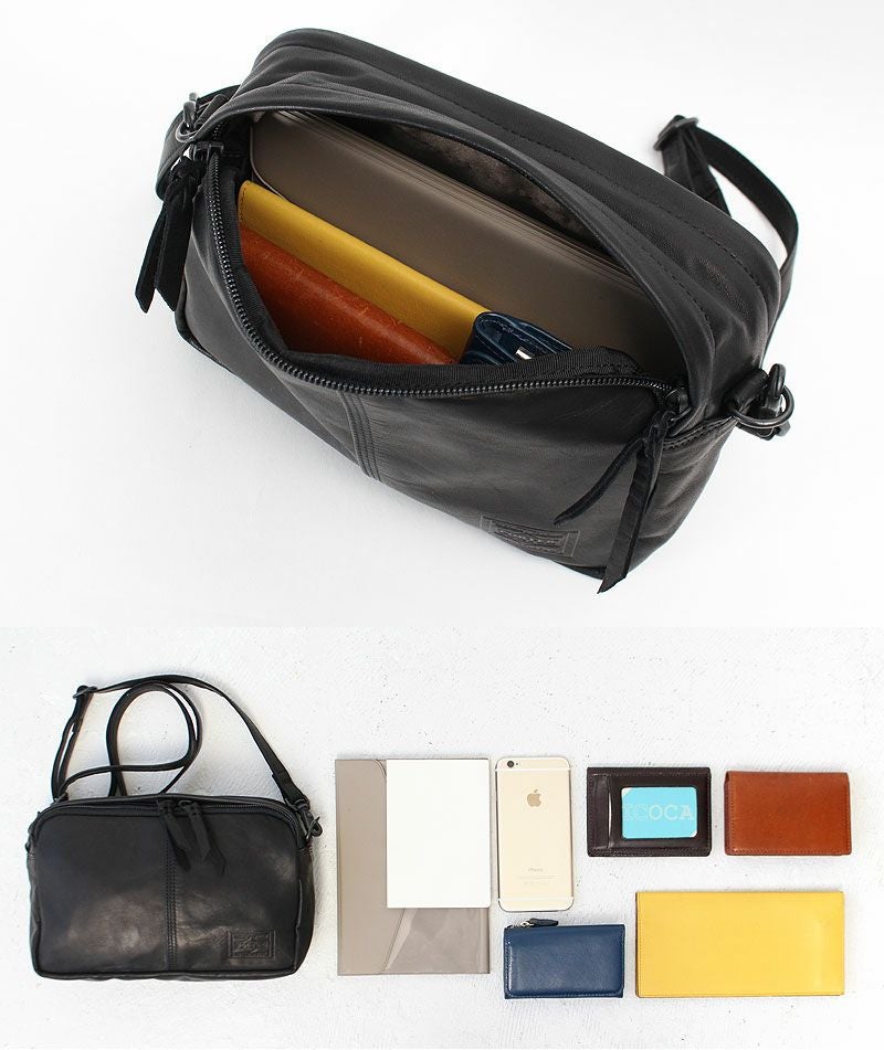 美品　PORTER　ポーター　フランク　FRANK　ボディバッグ　本革　レザー ポーター PORTER ポーター フランク ショルダーバッグ 198ー01342 吉田