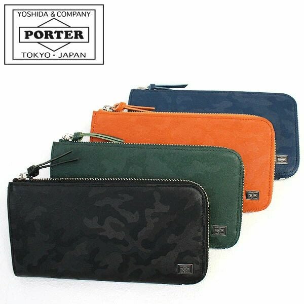 PORTER ポーター WONDERロングウォレット長財布 ネイビー カモフラ