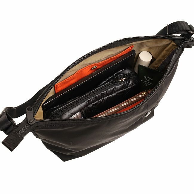 美品　ポーター　2way ショルダーバッグ　ハンド　黒　ダブルジップ　収納多数 ポーター アベニュー 2WAYショルダーバッグ 024-04333 PORTER AVENUE