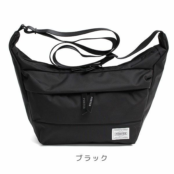 ポーター ムース ショルダーバッグ(S) ブラック PORTER ポーター ムース ショルダーバッグS | TOZAI NANBOKUYA