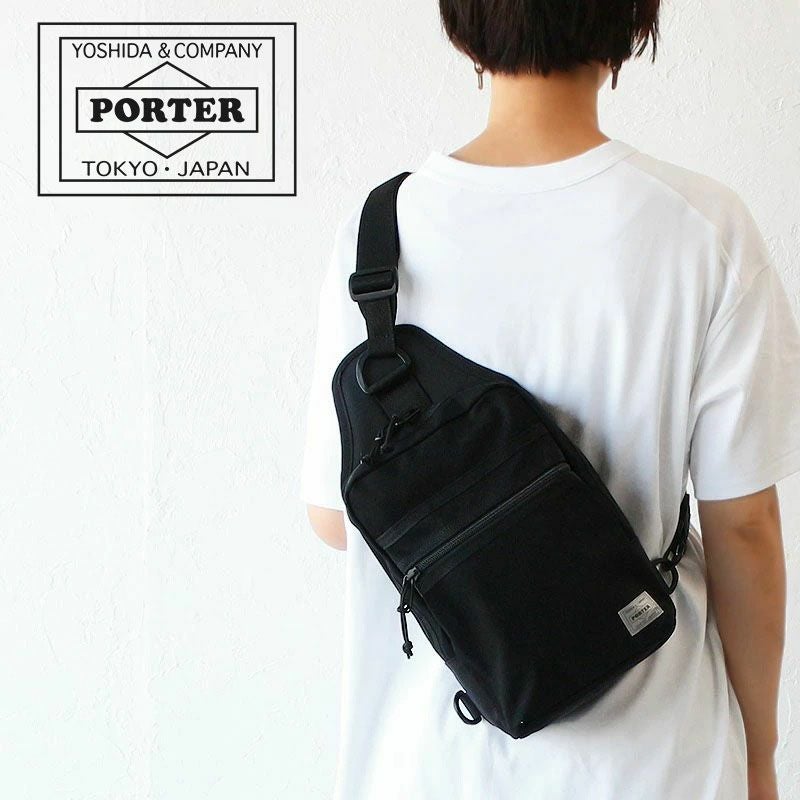 PORTER スリングショルダーバッグ　黒 HYBRID(ハイブリッド) SLING SHOULDER BAG | 吉田カバンホームページ
