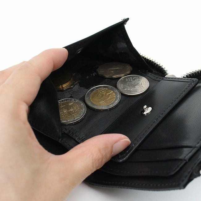 aniary ウェーブレザー 二つ折り財布 | TOZAI NANBOKUYA