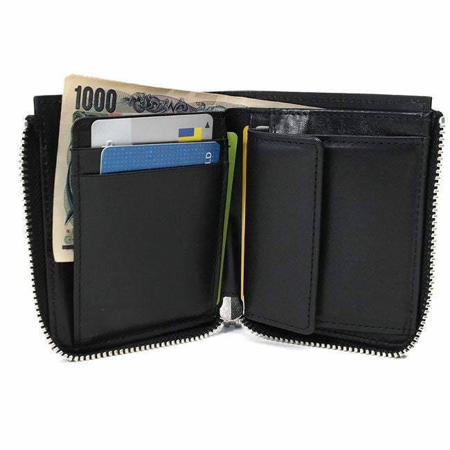 aniary ウェーブレザー 二つ折り財布 | TOZAI NANBOKUYA