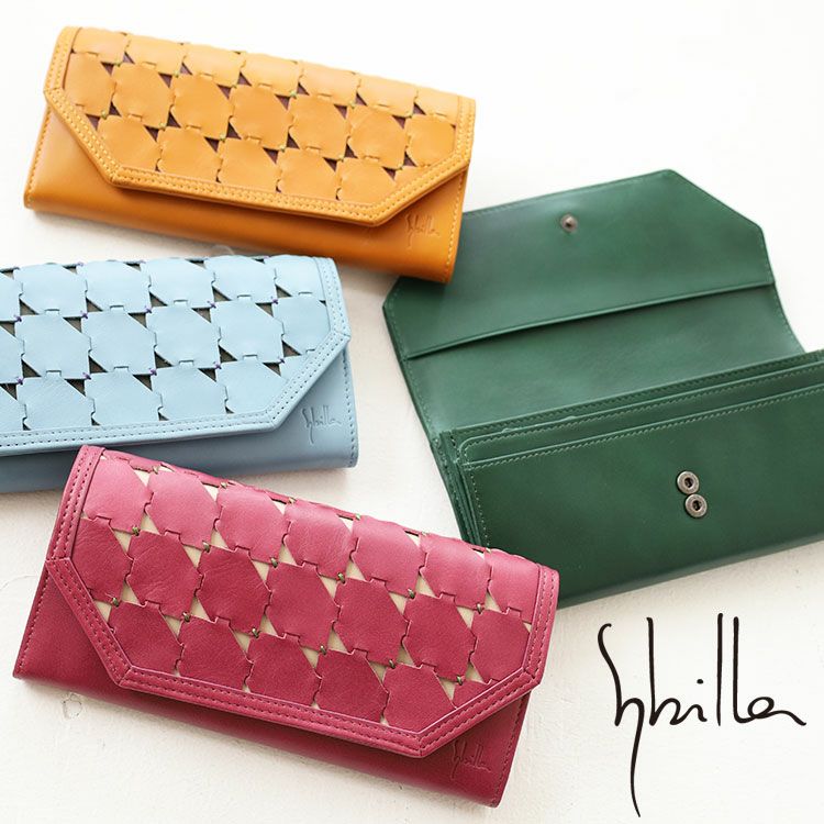 新品未使用　シビラ　sybilla  ムーチョ　ファスナー　財布 Sybilla（シビラ） 最大47％ 長財布 ムーチョ 5470422 かぶせ フラップ