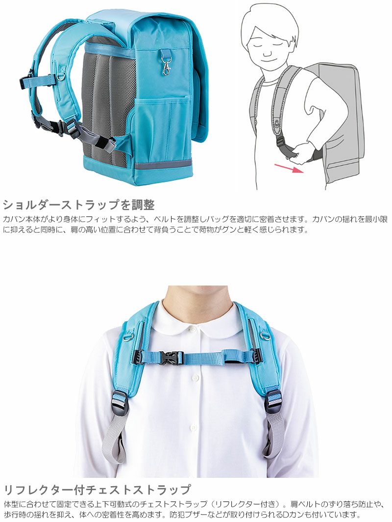 RAKU SACK 　キッズリュック RAKU SACK JUNIOR-PLUS リュック ランドセル 0165011 | TOZAI NANBOKUYA