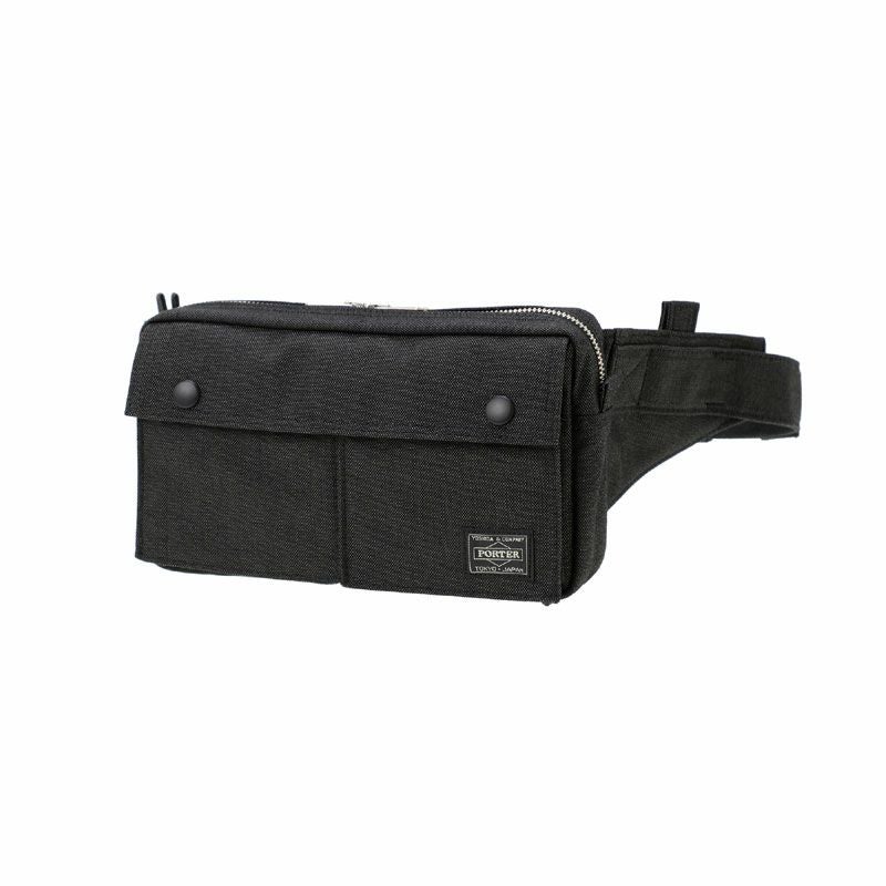 1/5まで限定値下げ❗️PORTER ブラック ボディバッグ スタッズ付き FLASH（PORTER） ポーター フラッシュ ウエストバッグ 689-05951