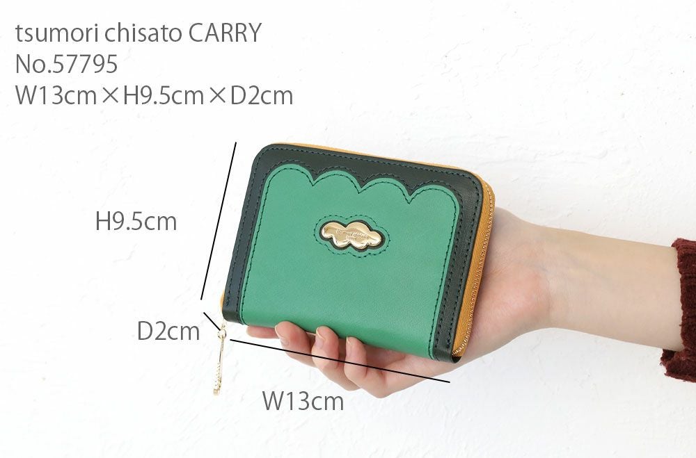 tsumori chisato CARRY スカラップコンビ 二つ折財布 | TOZAI NANBOKUYA