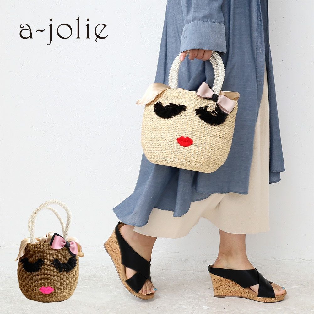 a-jolie まつ毛ちゃん かごバッグ | TOZAI NANBOKUYA