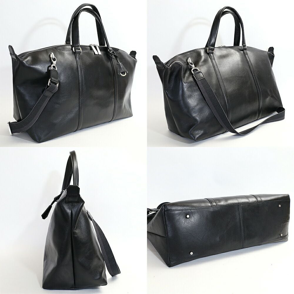 ナ*ク様 anytee レザー製黒ボストンバッグ Vintage Leather 4月末お届け予定分_Fragments of Vintage Leather_Parachut