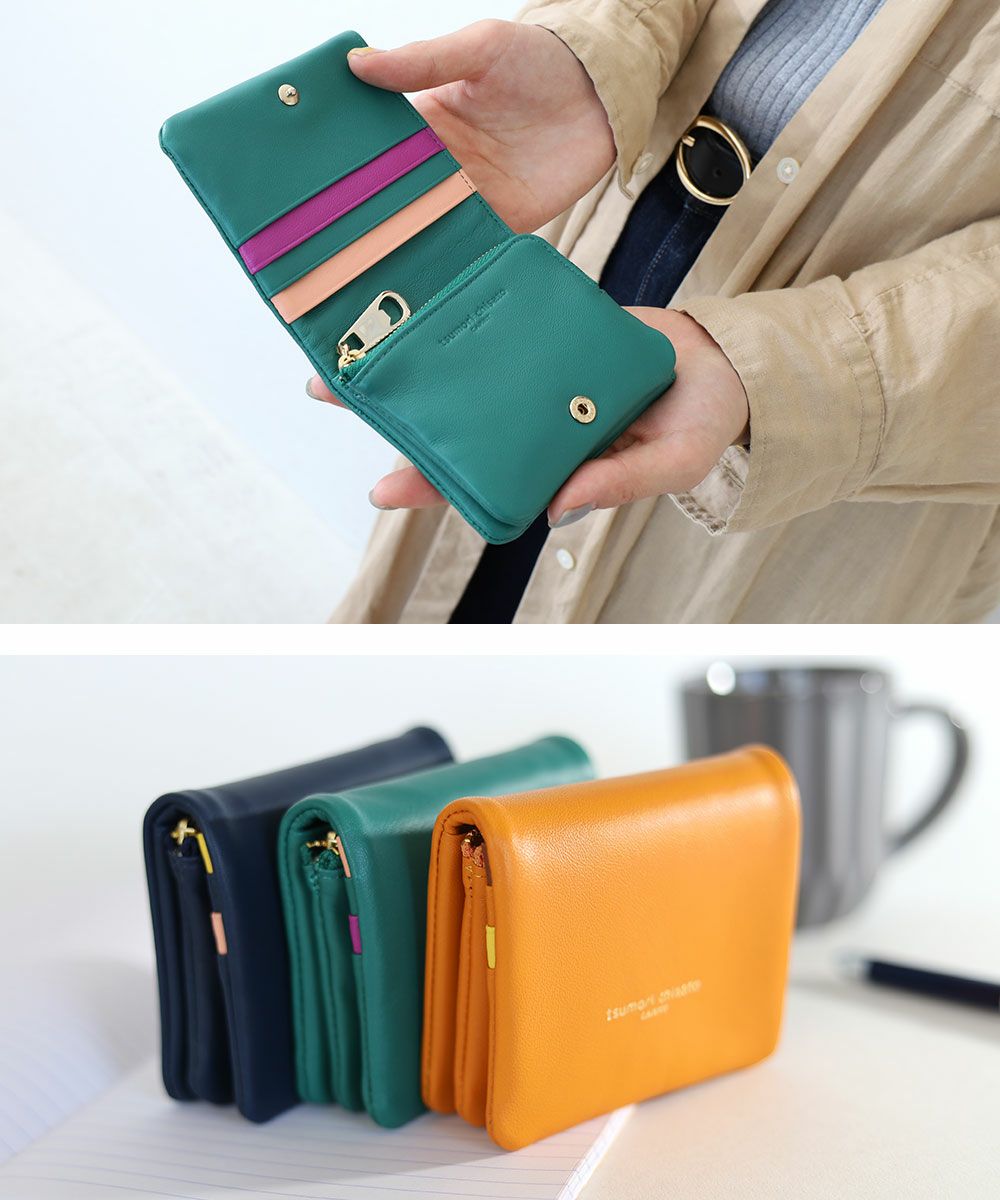 tsumori chisato CARRY ソフトラム 二つ折り財布 | TOZAI NANBOKUYA