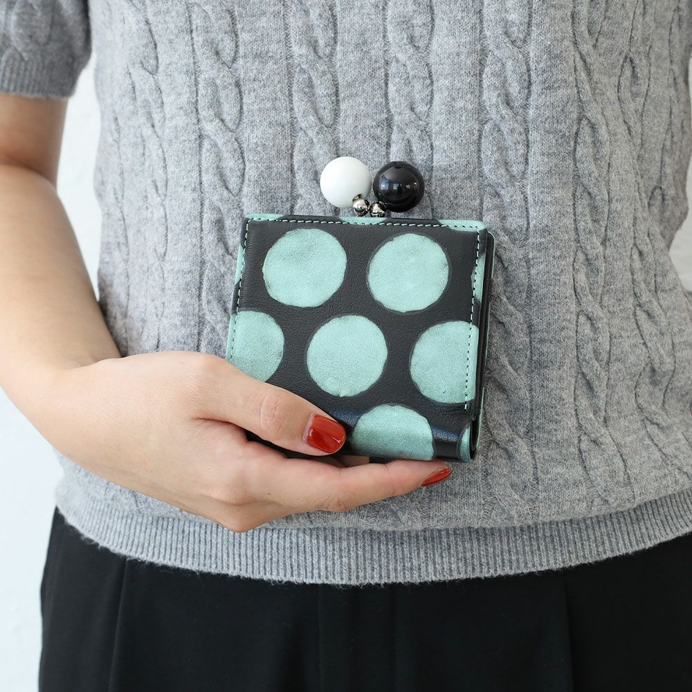 tsumori chisato CARRY フルムーンドット がま口二つ折り財布 | TOZAI