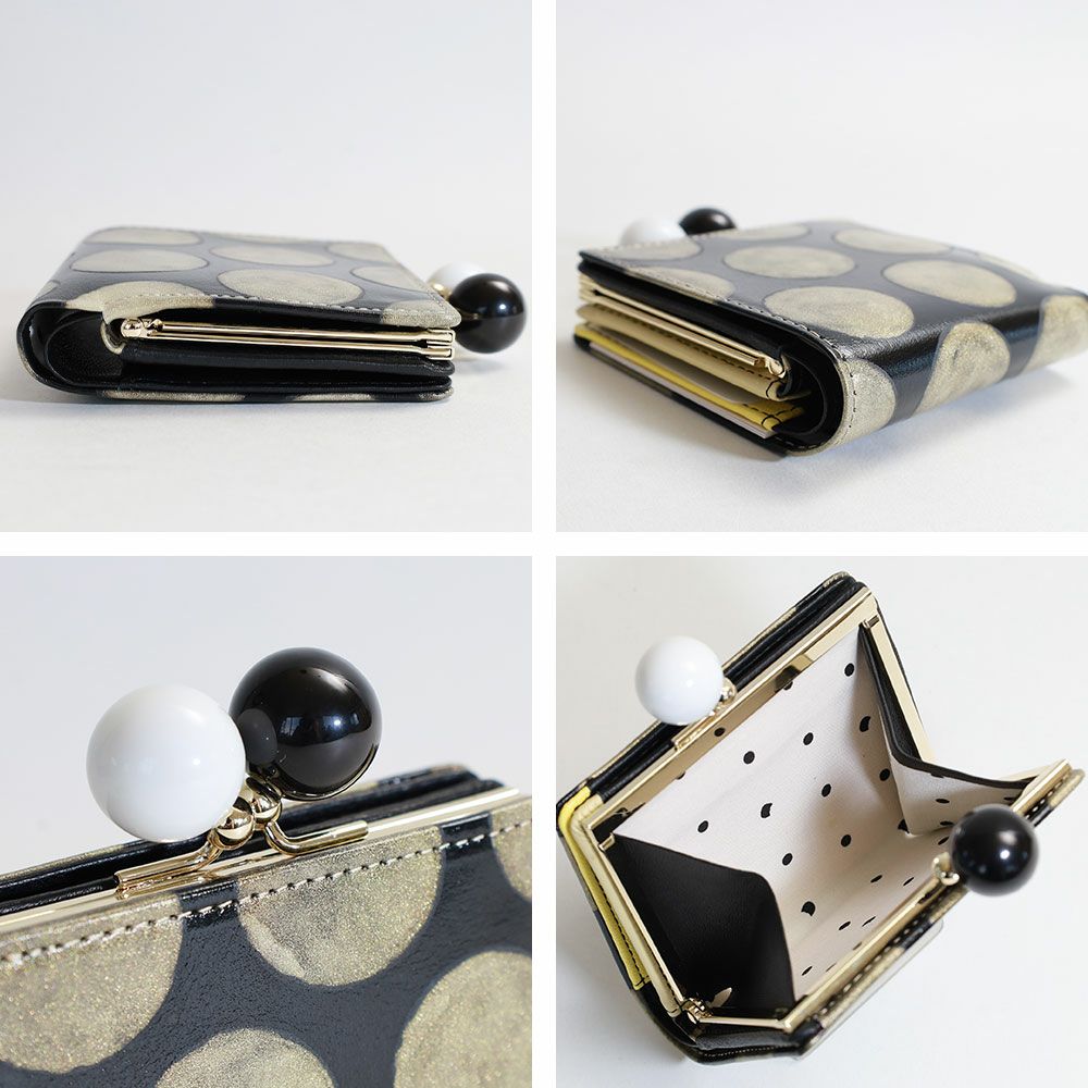 tsumori chisato CARRY フルムーンドット がま口二つ折り財布 | TOZAI