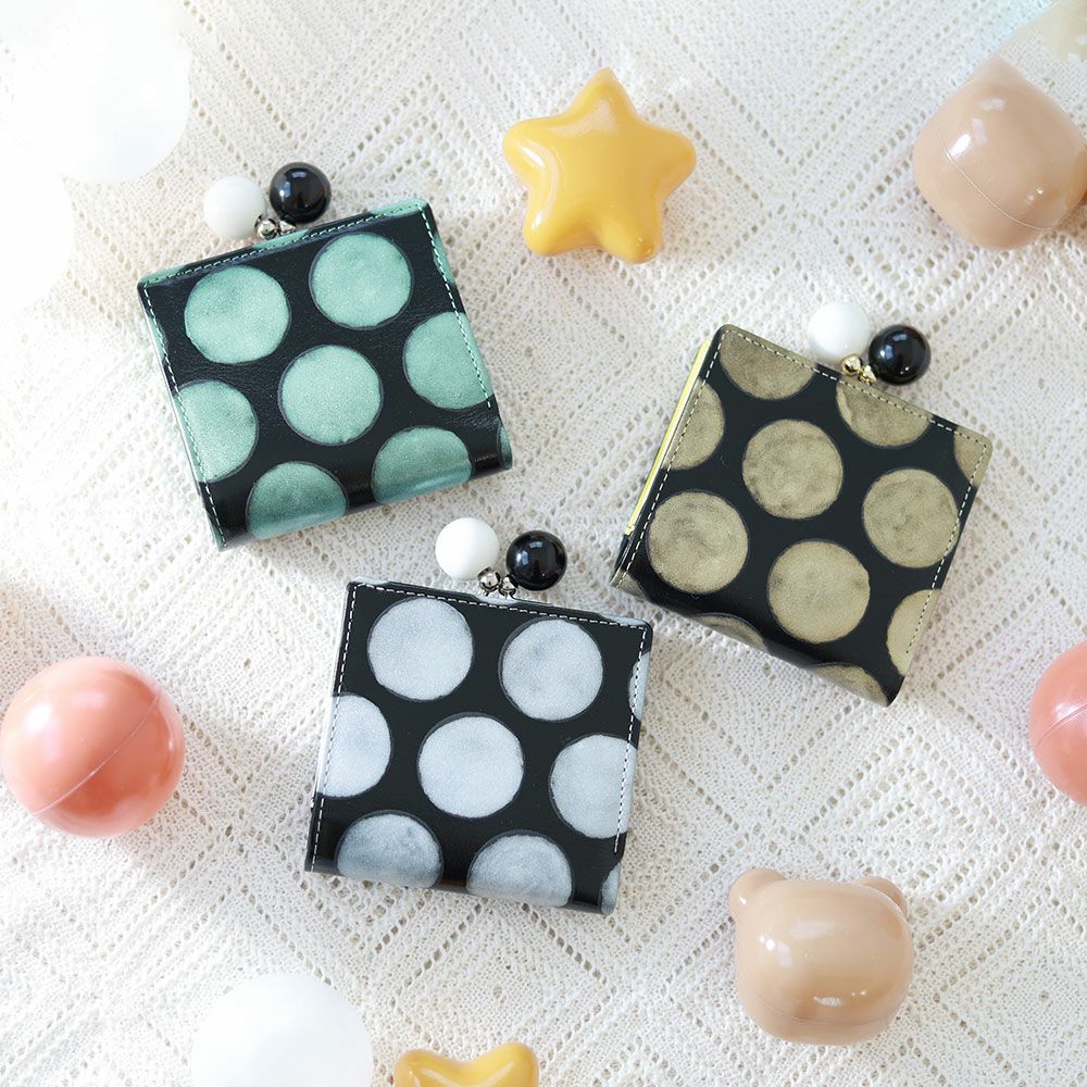 tsumori chisato CARRY フルムーンドット がま口二つ折り財布 | TOZAI