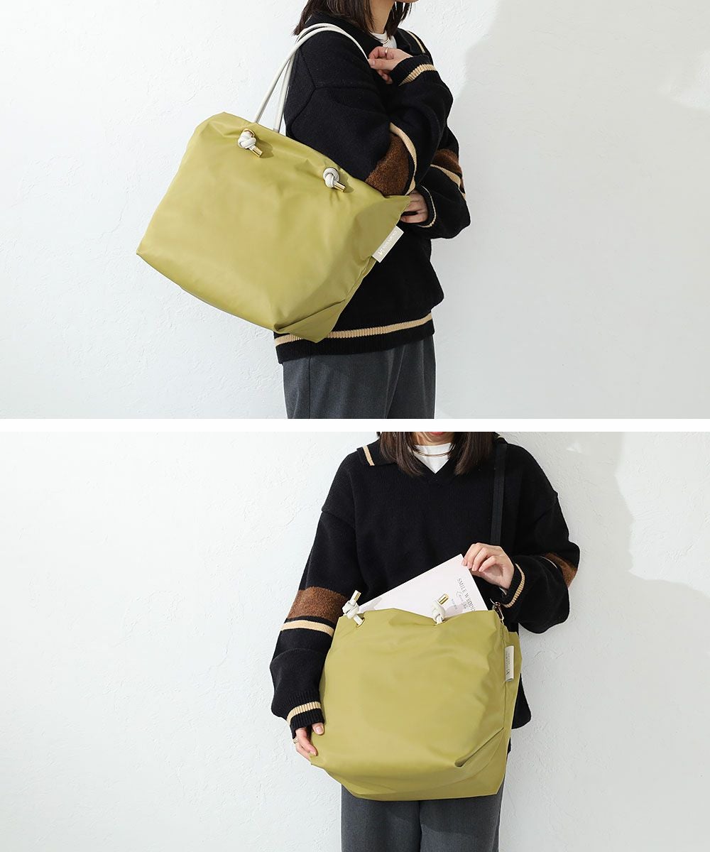 VIOLAd'ORO ノットハンドルナイロン トートバッグ | TOZAI NANBOKUYA