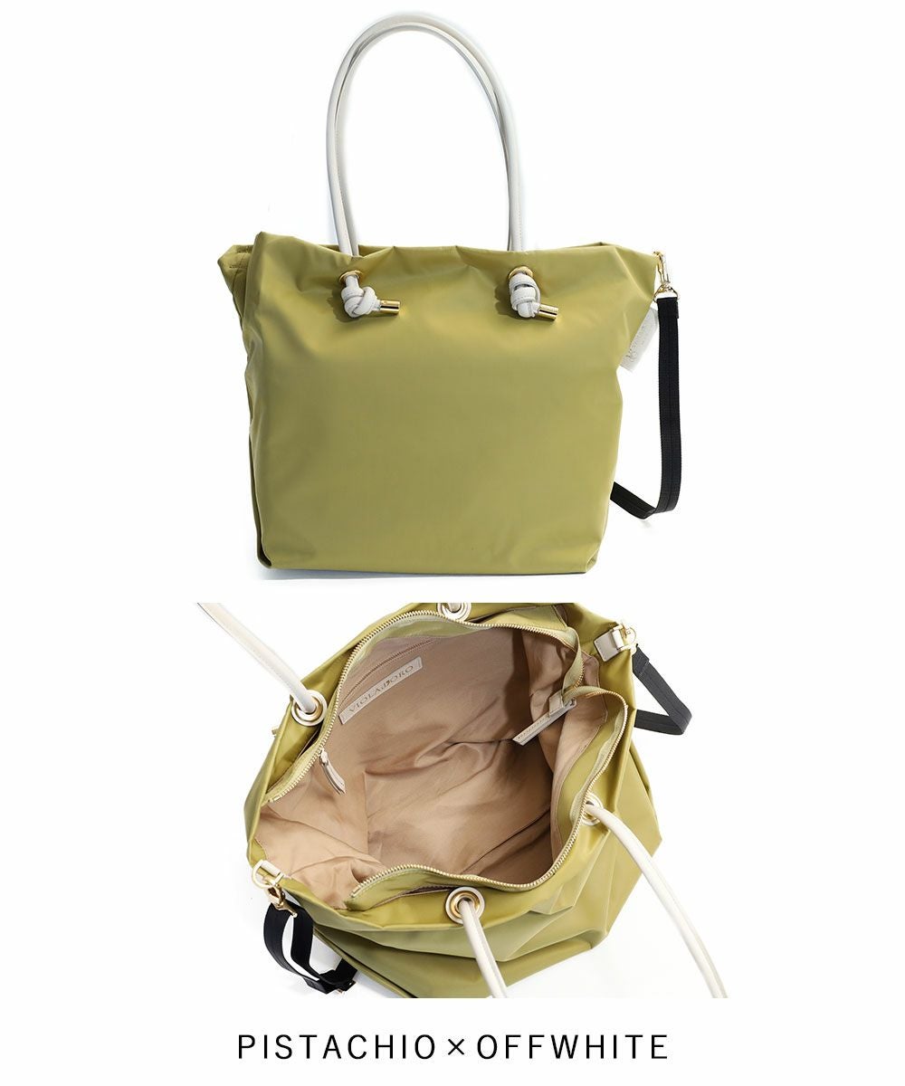 VIOLAd'ORO ノットハンドルナイロン トートバッグ | TOZAI NANBOKUYA