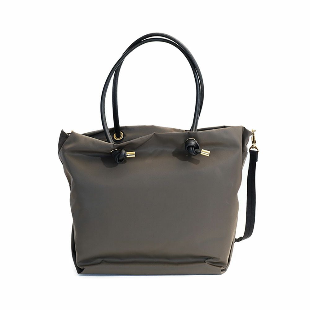 タイムセール10%OFF】VIOLAd'ORO ノットハンドルナイロン トートバッグ