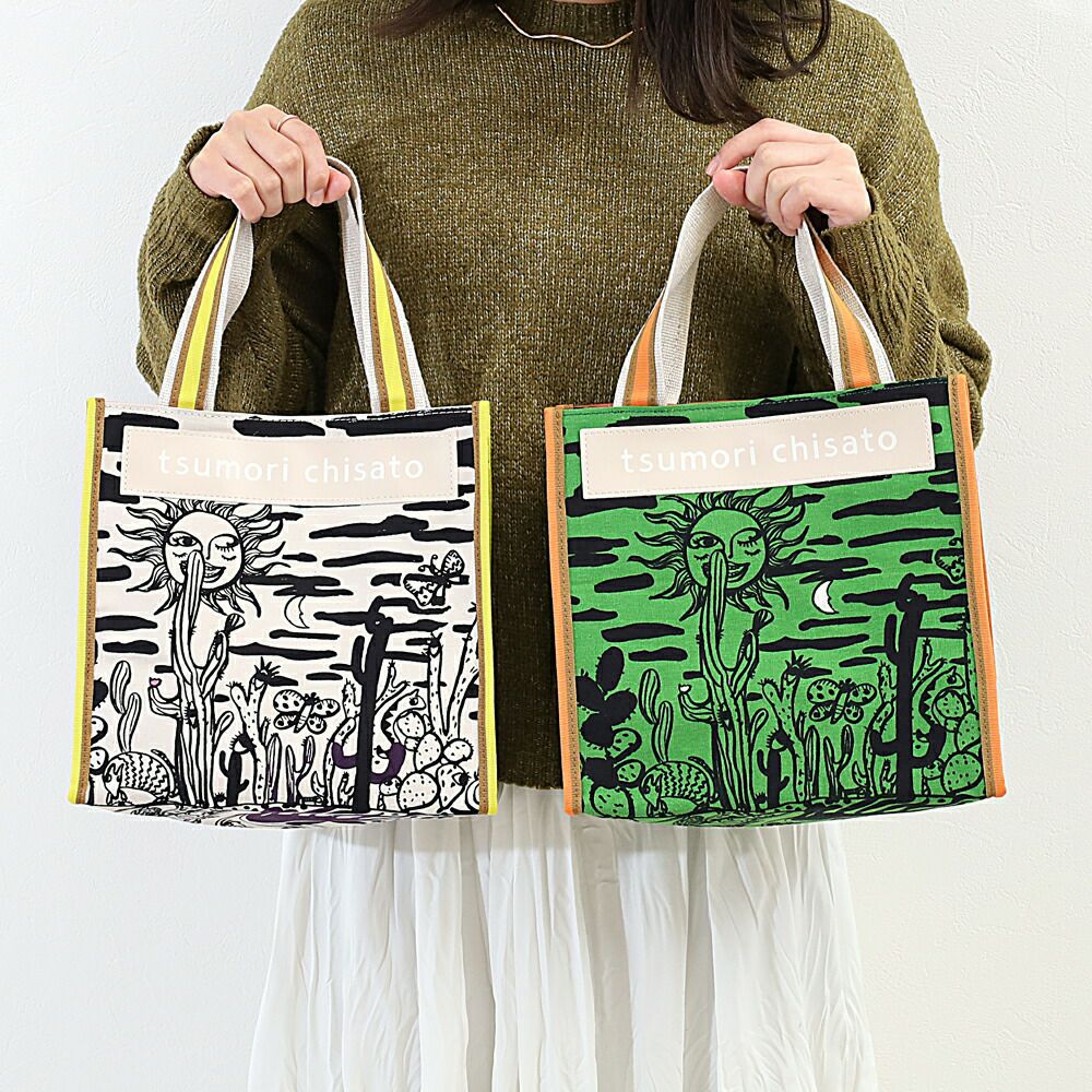 tsumori chisato CARRY サボテンと太陽 トートバッグ | TOZAI NANBOKUYA