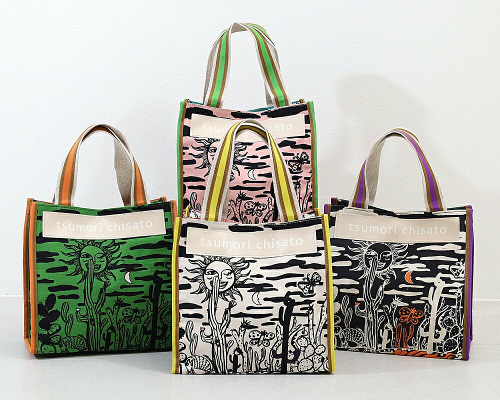 tsumori chisato CARRY サボテンと太陽 トートバッグ | TOZAI NANBOKUYA