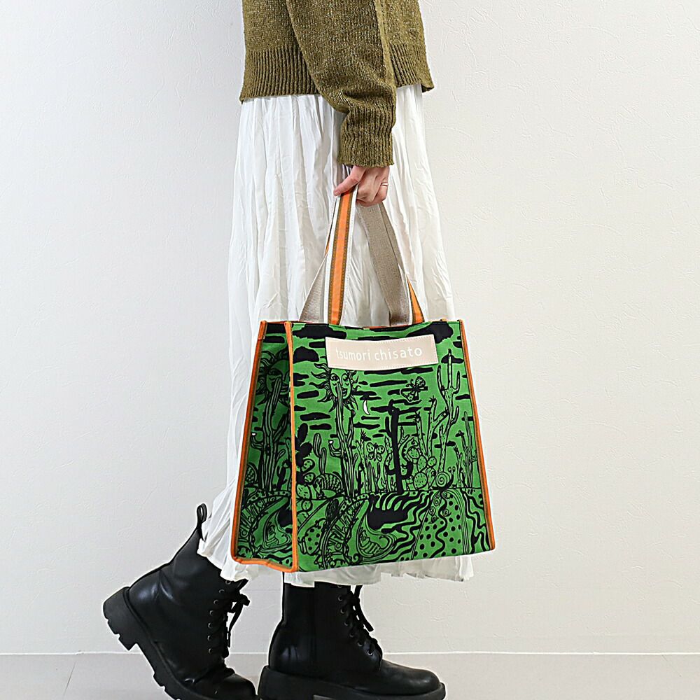 tsumori chisato CARRY サボテンと太陽 トートバッグ | TOZAI NANBOKUYA