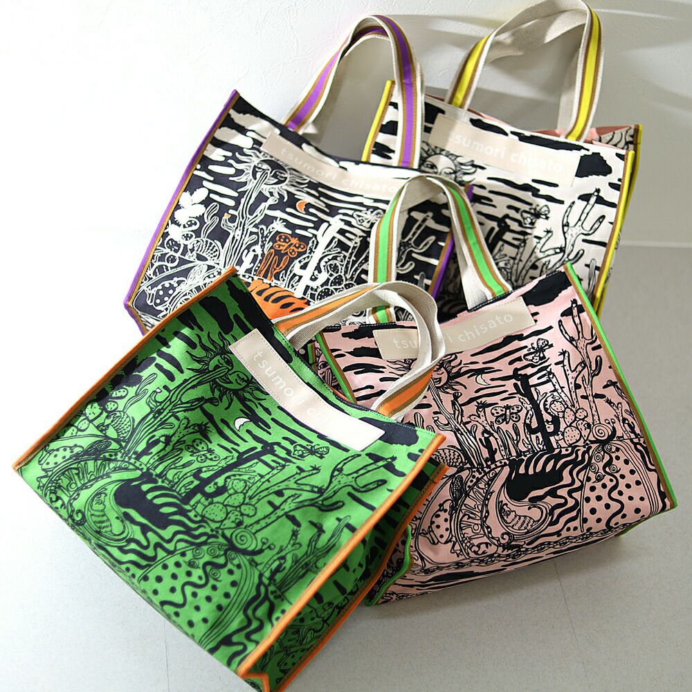 tsumori chisato CARRY サボテンと太陽 トートバッグ | TOZAI NANBOKUYA