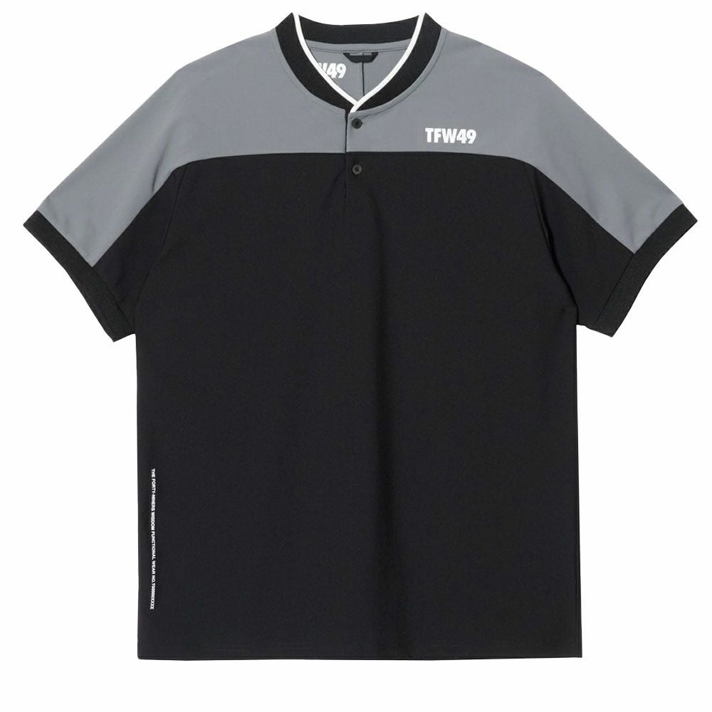 TFW49 SIDE MESH POLO ポロシャツ　半袖　25ss 完売品 TFW49 SIDE MESH COLLARLESS POLO ポロシャツ | TOZAI NANBOKUYA