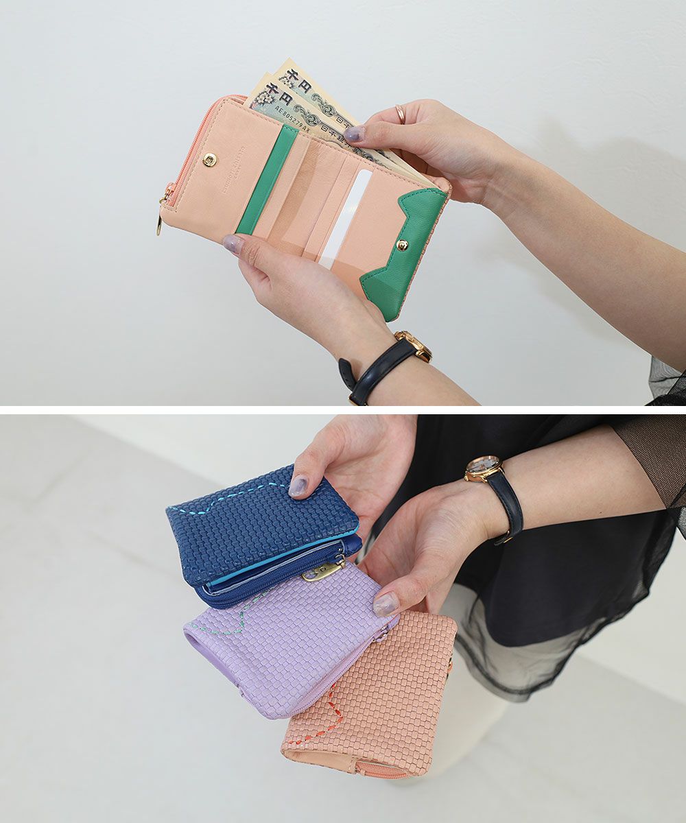 tsumori chisato CARRY エポネコメッシュ 二つ折り財布 | TOZAI NANBOKUYA