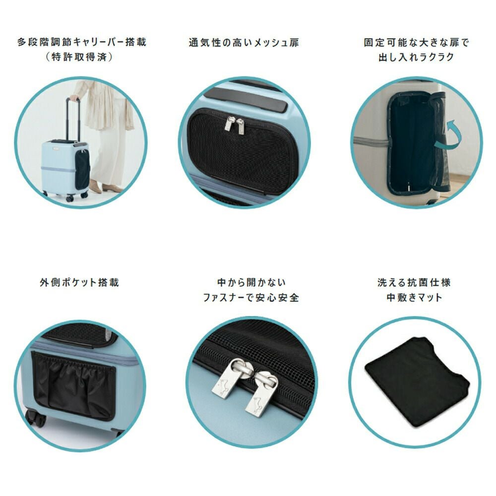 ico PETiCO ペチコ スーツケース型 ペットキャリー46L | TOZAI NANBOKUYA