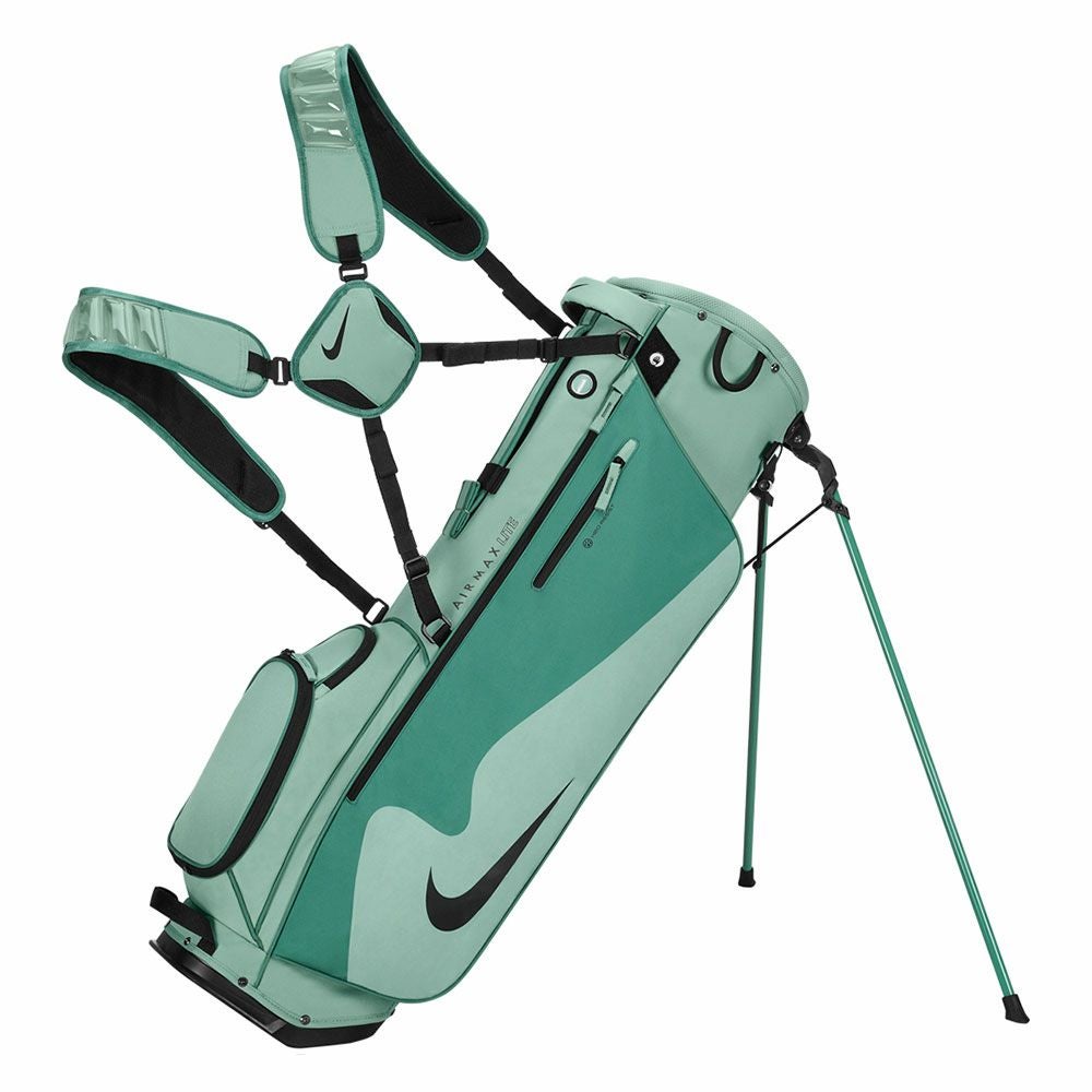 Nike キャディバッグ ブラック シルバー NIKE GOLF ナイキゴルフ スタンド キャディバッグ シルバーグレー