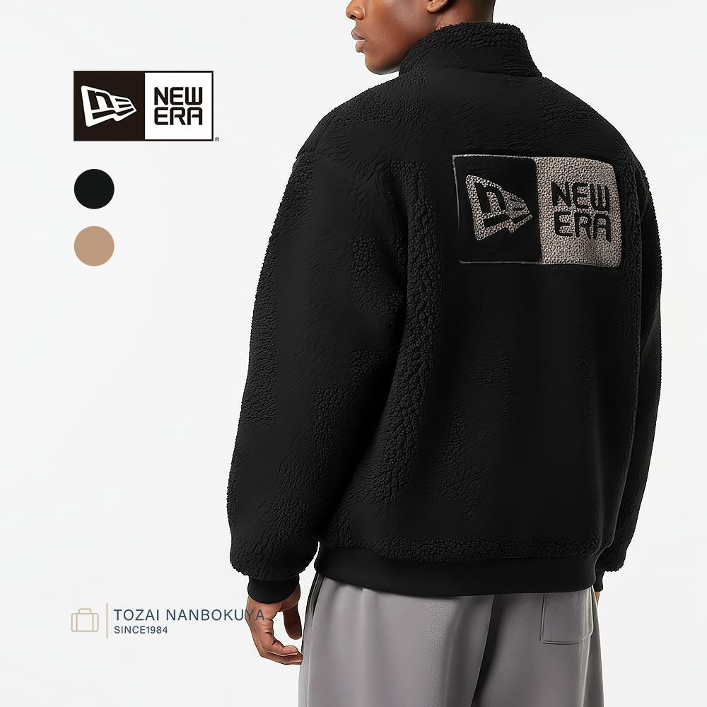 NEW ERA ボアブルゾン ブラック FW25 オーバーサイズド | TOZAI NANBOKUYA