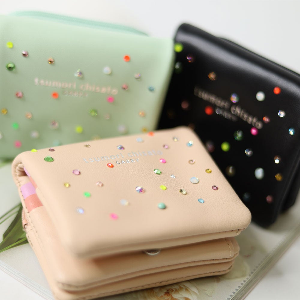 tsumori chisato CARRY キラキラ石 二つ折り財布 | TOZAI NANBOKUYA