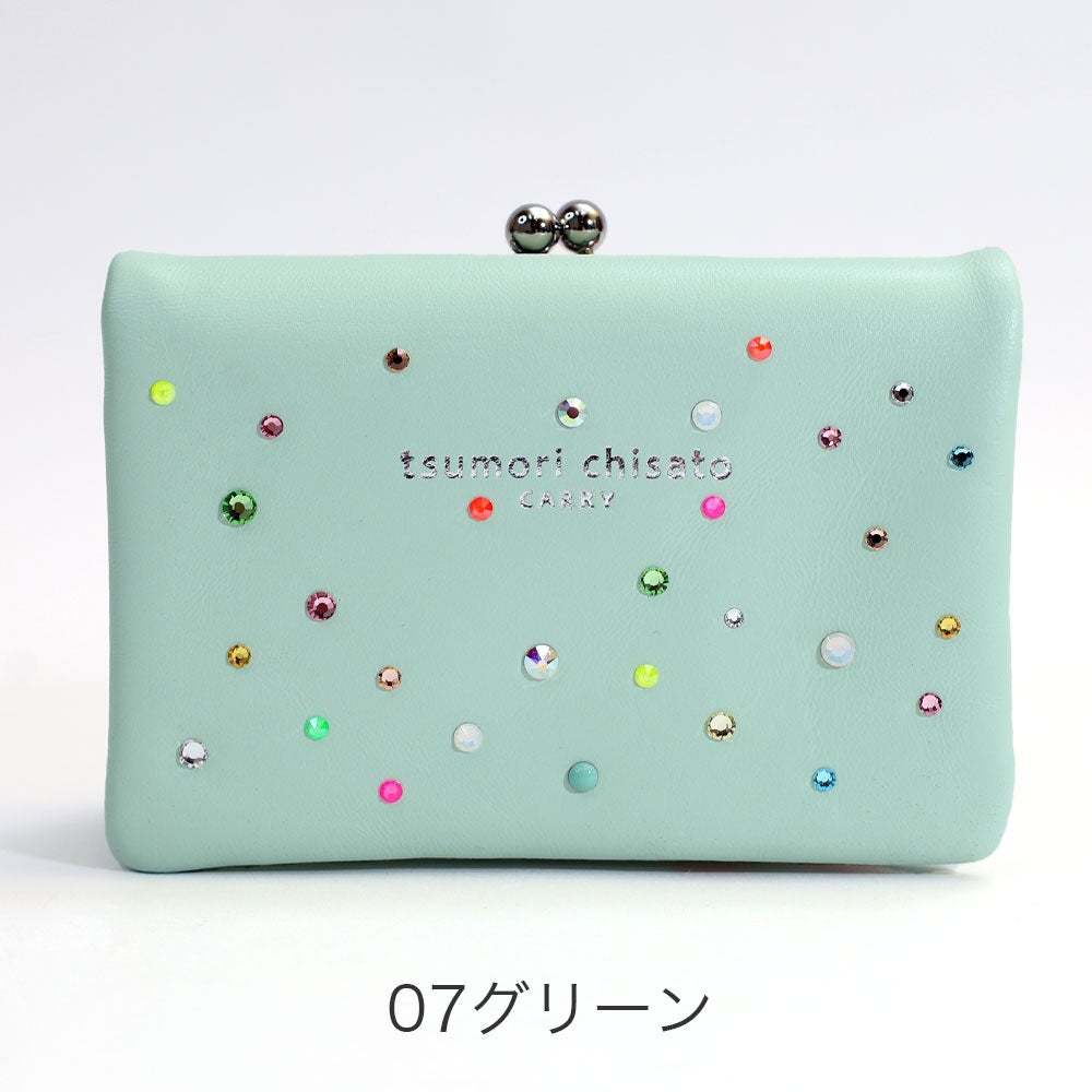 tsumori chisato CARRY キラキラ石 がま口二つ折財布 | TOZAI NANBOKUYA