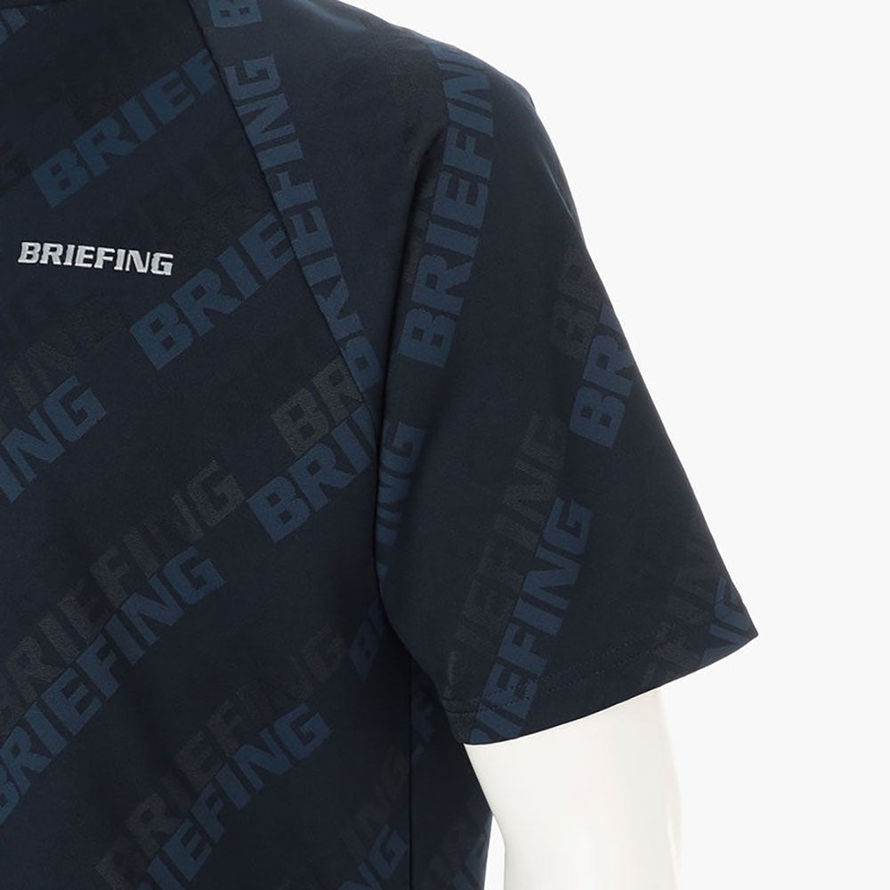 ほぼ未使用 BRIEFING ウォームハイネックシャツ ネイビー BRIEFING GOLFMEN'S SHADOW LOGO JQ HIGHNECK （リラックスフィット