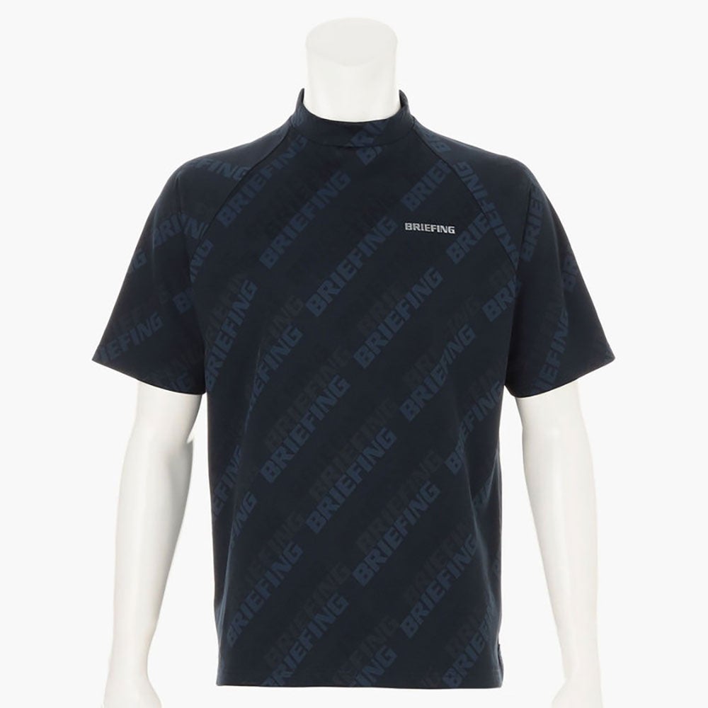BRIEFING ネイビー ハイネックシャツ S BRIEFING GOLFMEN'S SHADOW LOGO JQ HIGHNECK （リラックスフィット
