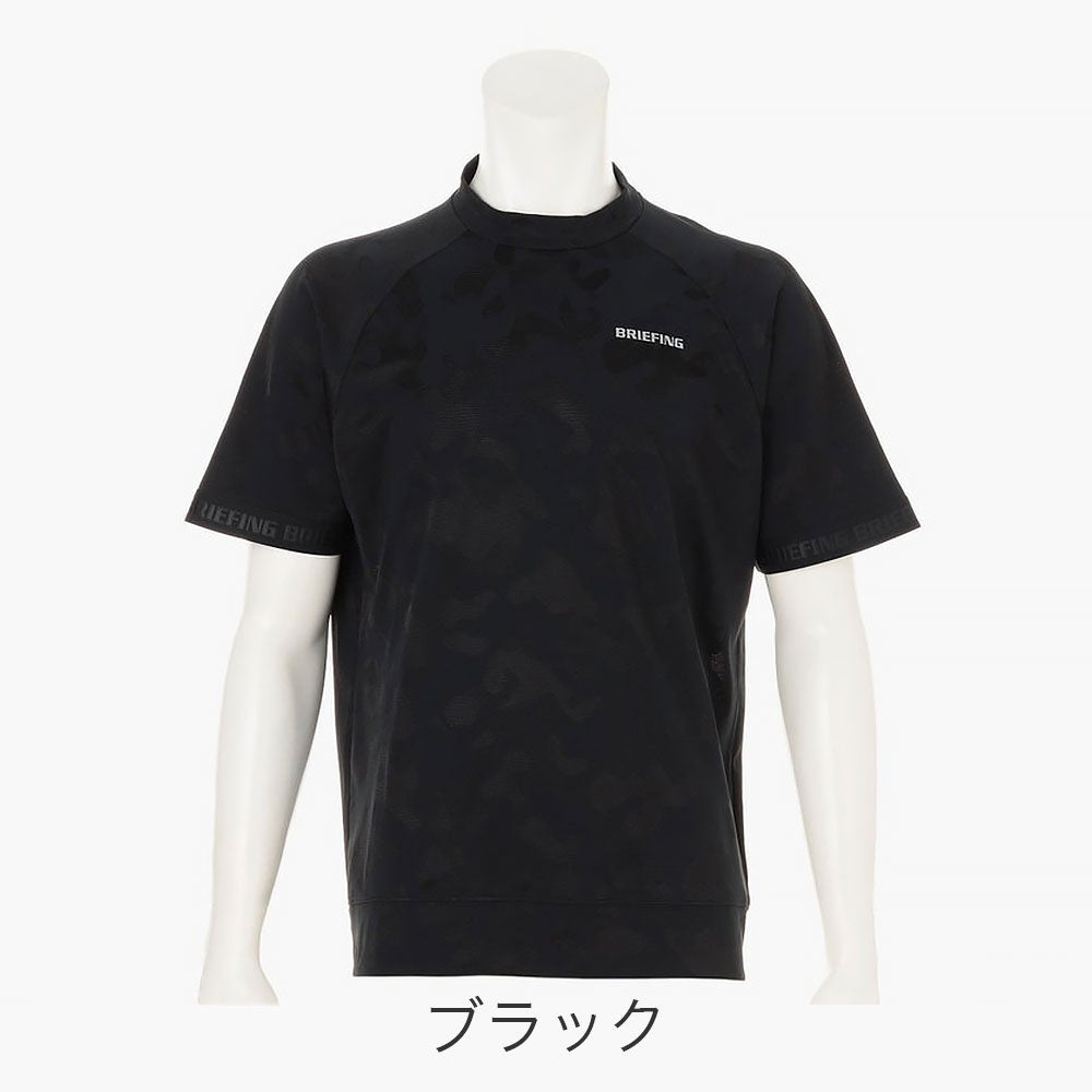 BRIEFING GOLF メンズ カモ柄ジャガードトップス リラックスフィット