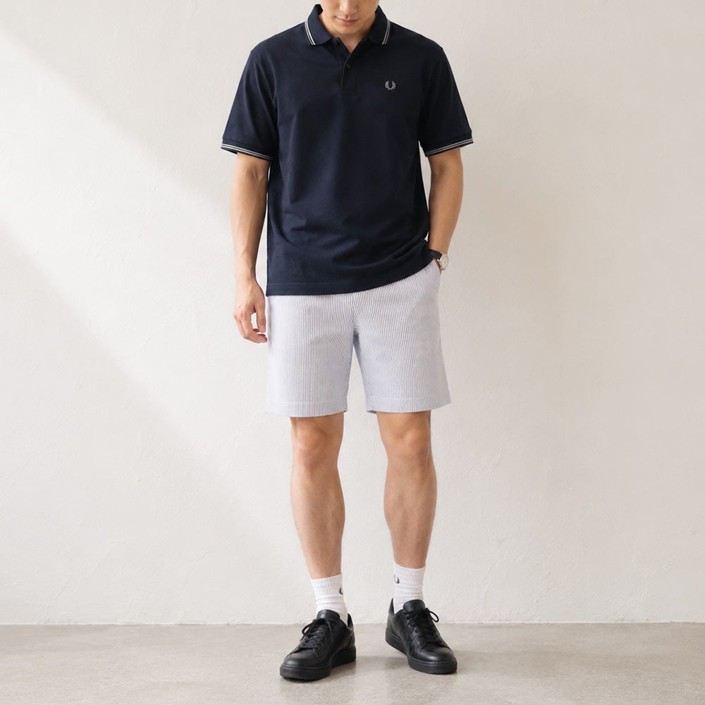BRIEFING GOLF メンズ シアサッカーショートパンツ | TOZAI NANBOKUYA