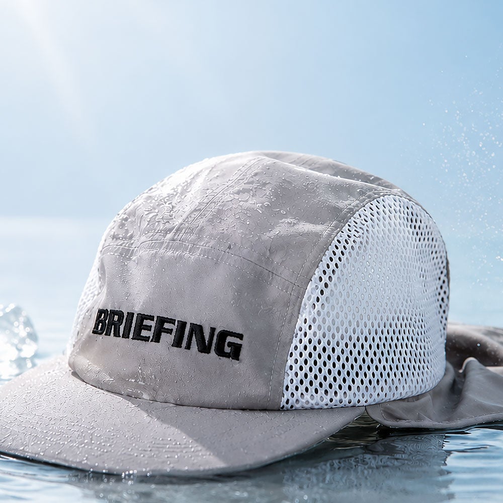 BRIEFING GOLF クールコア サンガード付きサイドメッシュキャップ