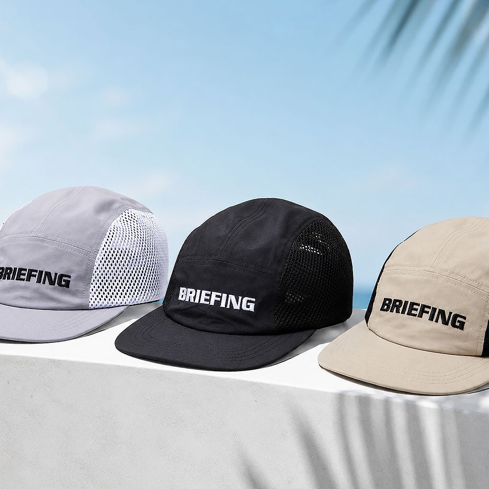 BRIEFING GOLF クールコア サンガード付きサイドメッシュキャップ