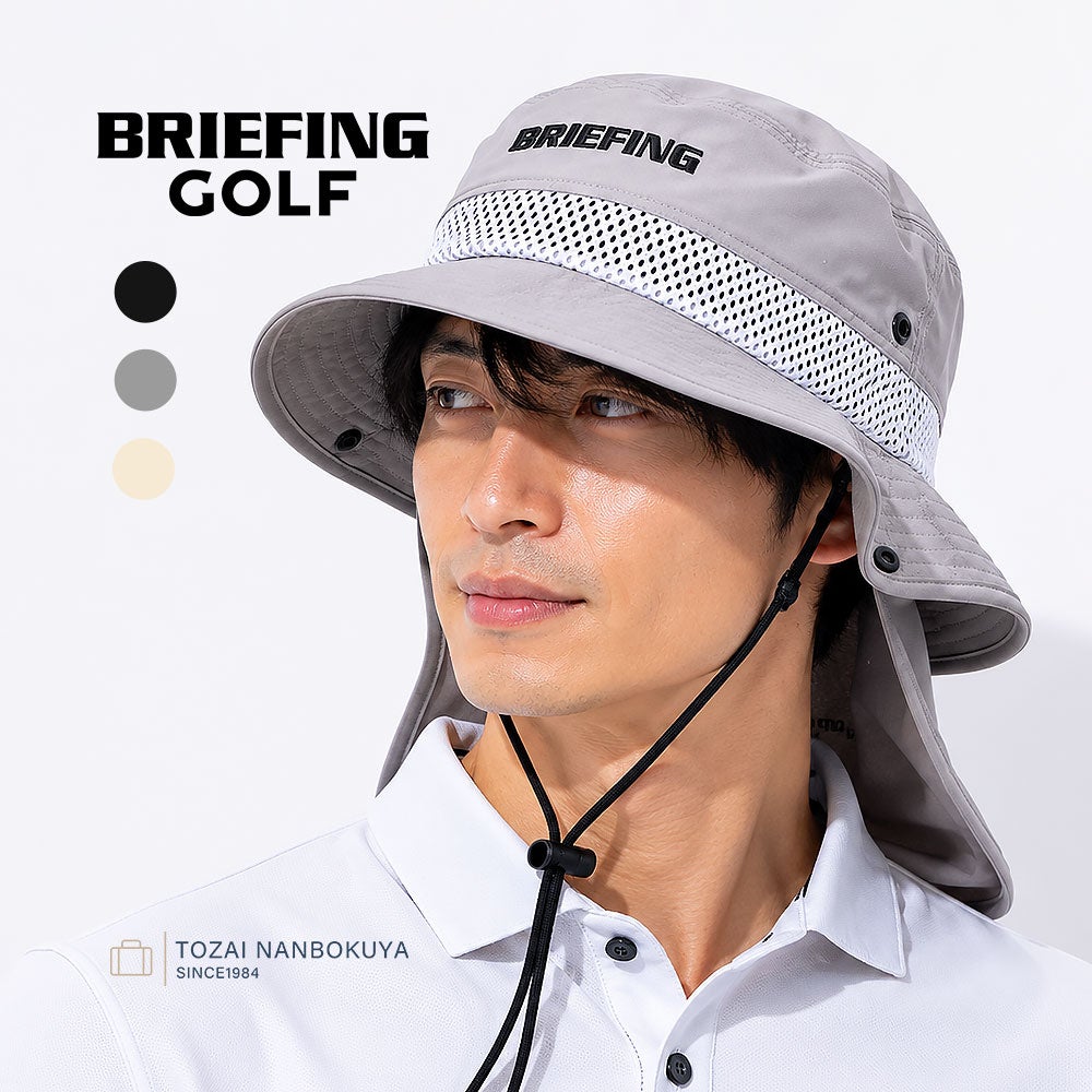 BRIEFING GOLF MENS COOLCORE SUNGUARD MESH HAT | TOZAI NANBOKUYA