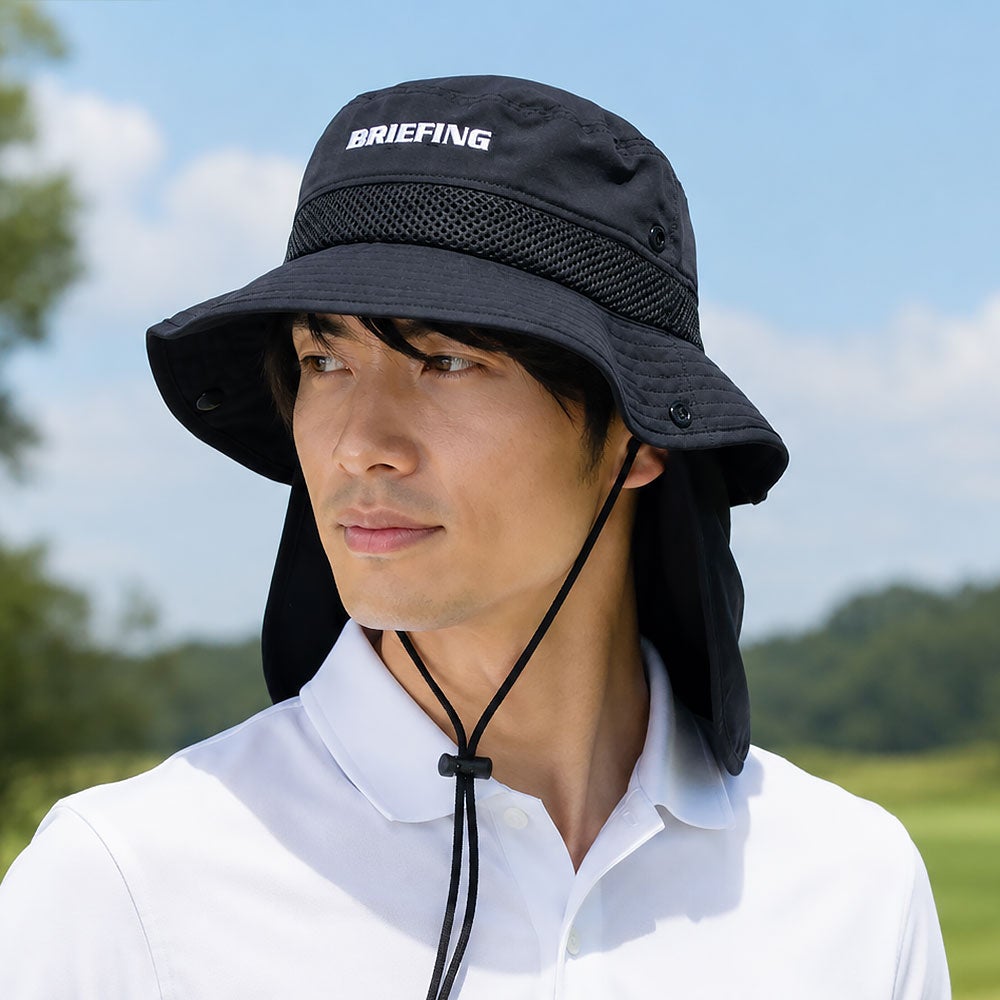BRIEFING GOLF MENS COOLCORE SUNGUARD MESH HAT | TOZAI NANBOKUYA