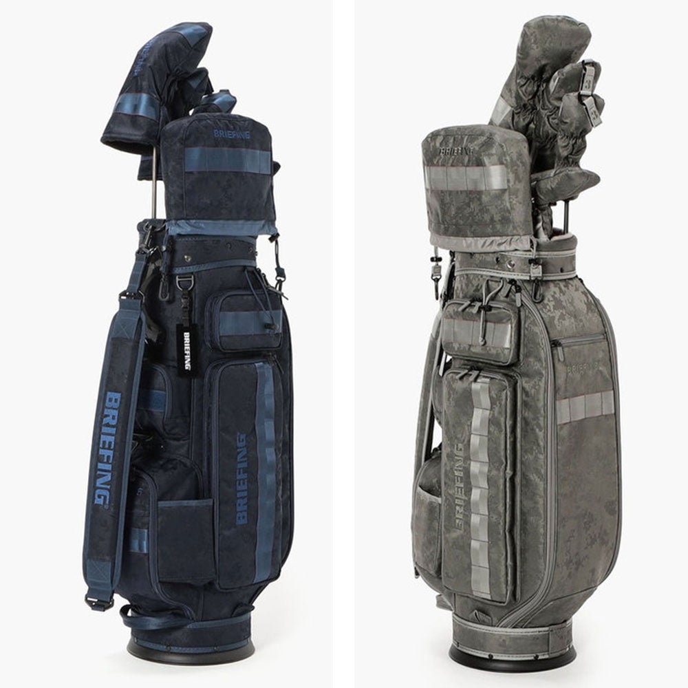 BRIEFING カモフラージュ キャディバッグ BRIEFING GOLF CR-6 #03 DIGITAL CAMO JQ カート式キャディバッグ