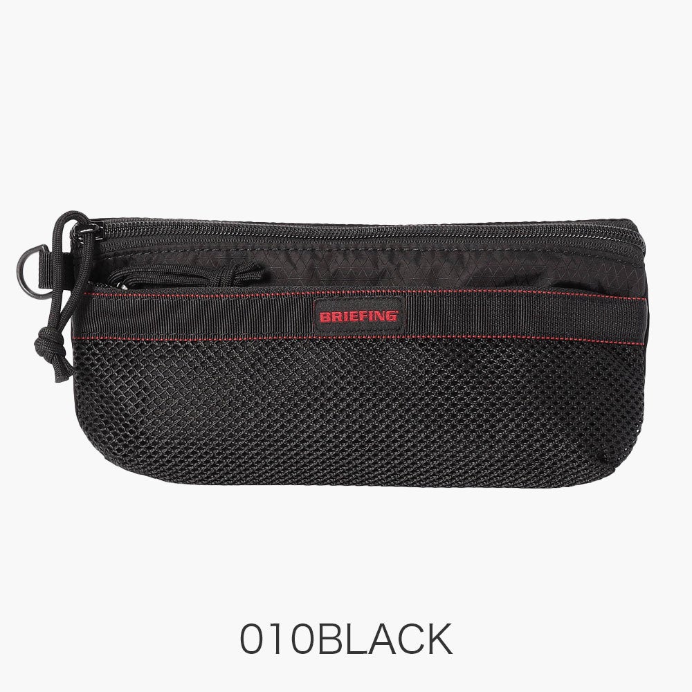 BRIEFING SOLID LIGHT MESH FLAT POUCH S LONG ポーチ | TOZAI NANBOKUYA